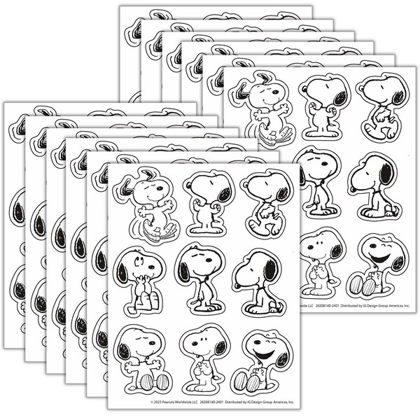 Eureka Peanuts Snoopy Giant Stickers, 432PK 650814 - main